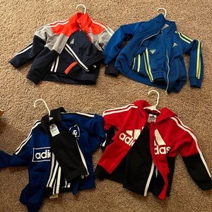 (4) Adidas 3T track suits